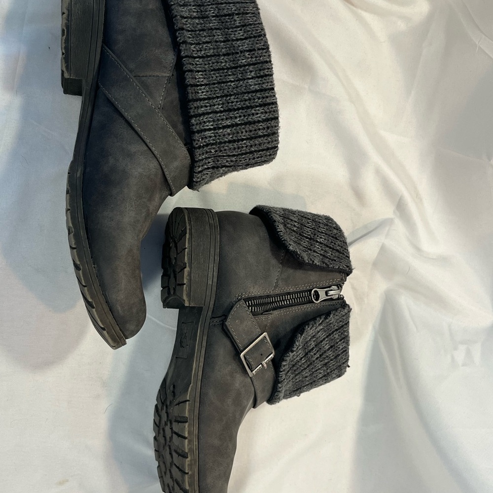Rocket Dog Charcoal Ankle Boots with Buckle Detail - Picture 4 of 10